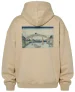 Bluza oversize Pod mostem Mannen w Fukagawa Katsushika Hokusai