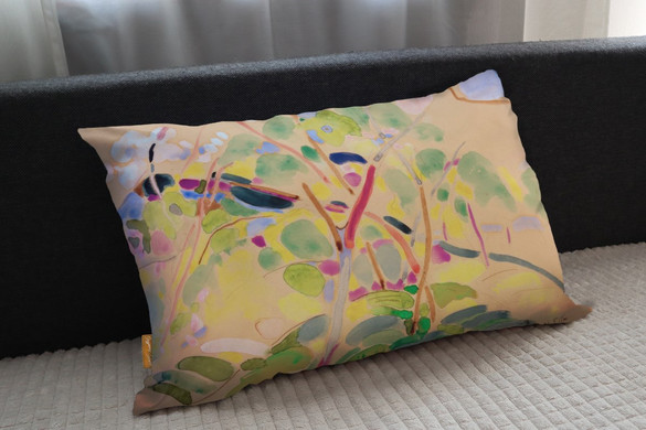 Poduszka Krajobraz z drzewami w pobliżu Pretzfeld Curt Herrmann