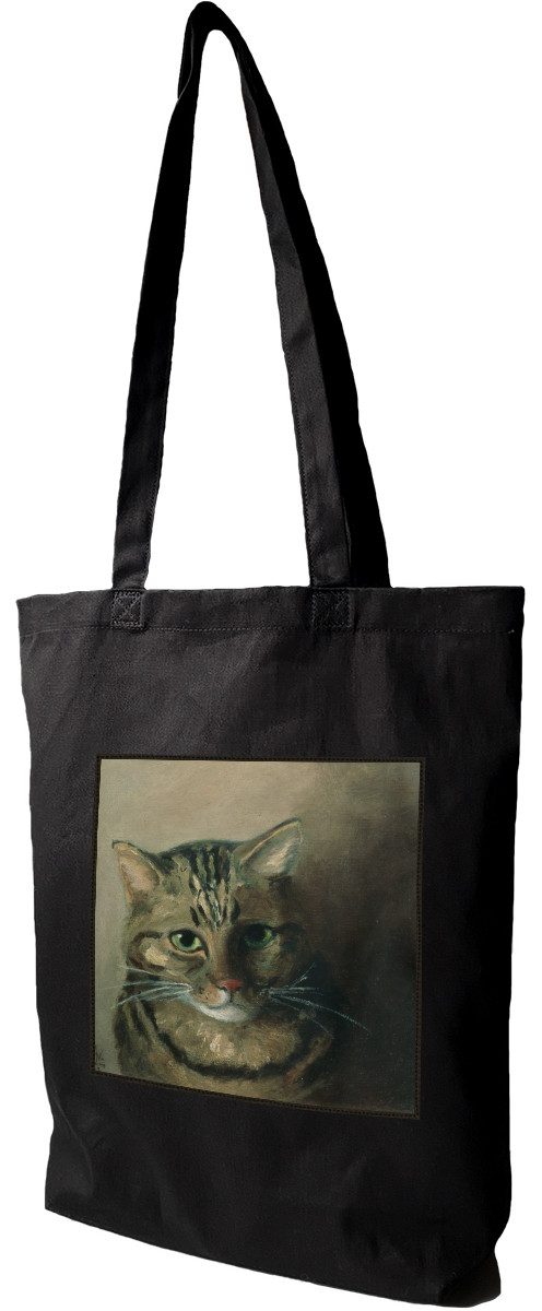 Torba z naszywką Studium głowy kota tabby Louis Wain