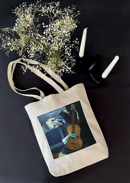 Torba z naszywką Stary gitarzysta Pablo Picasso