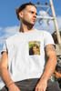 Koszulka z kieszonką Frida z legwanem – portret inspirowany Fridą Kahlo