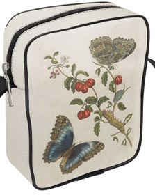 Torba Listonoszka Great Blue Butterflies and Red Fruits Maria Sibylla Merian