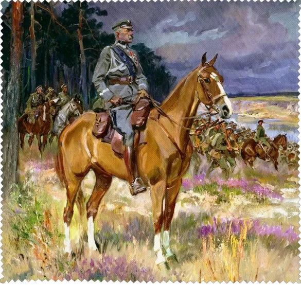 Ściereczka do okularów Józef Piłsudski na Kasztance Wojciech Kossak