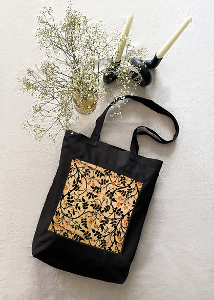 Torba z naszywką Projekt kurtyny jaśminowej William Morris