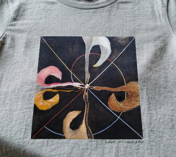 Koszulka z nadrukiem Łabędź, Nr 7 Hilma af Klint