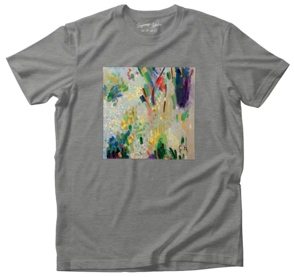 Koszulka z naszywką Blumenstillleben – Komposition (Martwa natura z kwiatami) Curt Herrmann