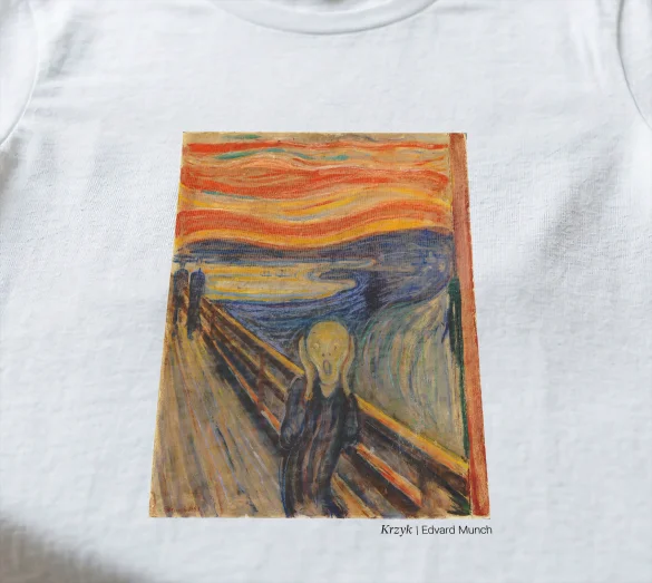 Koszulka z nadrukiem Krzyk Edvard Munch