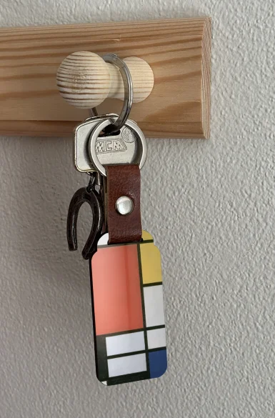 Brelok Kompozycja w czerwieni, żółci, błękicie i czerni Piet Mondrian