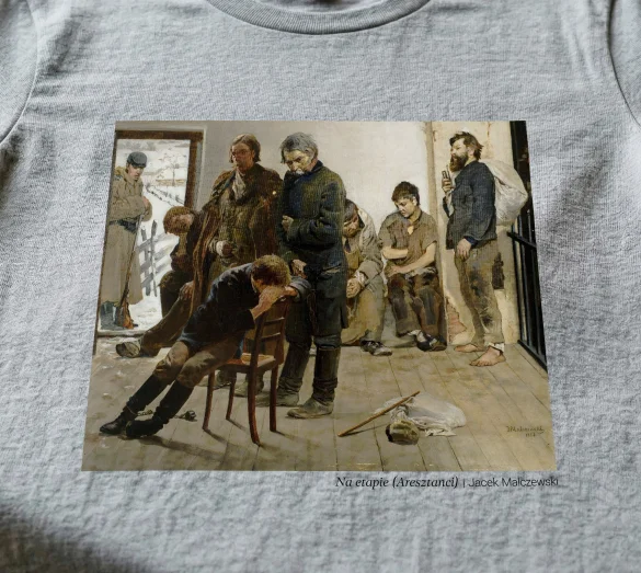 Koszulka z nadrukiem Na etapie (Aresztanci) Jacek Malczewski