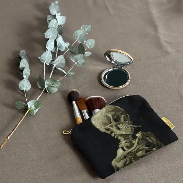 Kosmetyczka mini Czaszka z palącym się papierosem Vincent Van Gogh