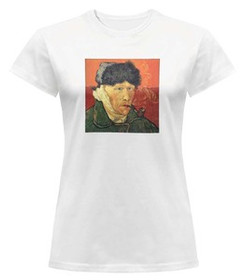 Bluzka damska z naszywką Autoportret z zabandażowanym uchem Vincent Van Gogh