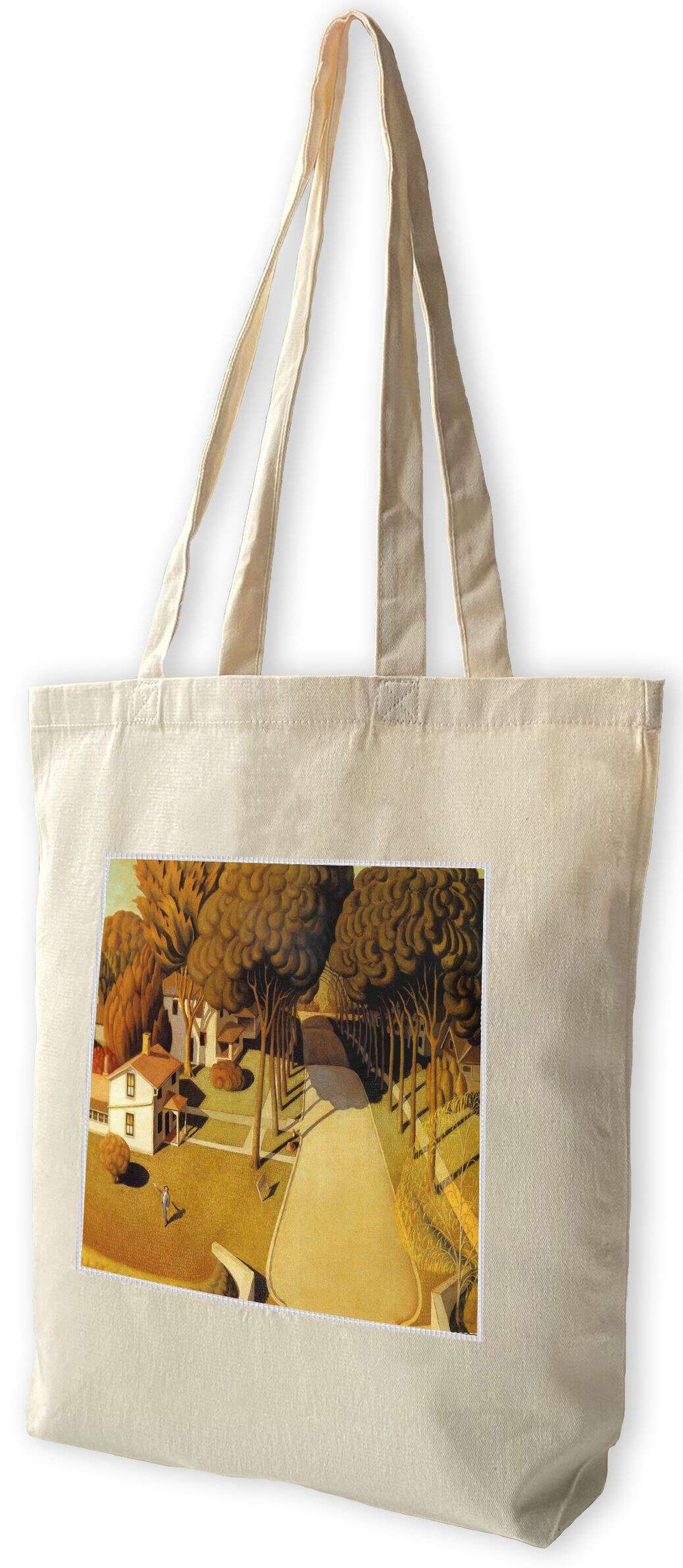 Torba z naszywką The Birthplace of Herbert Hoover Grant Wood