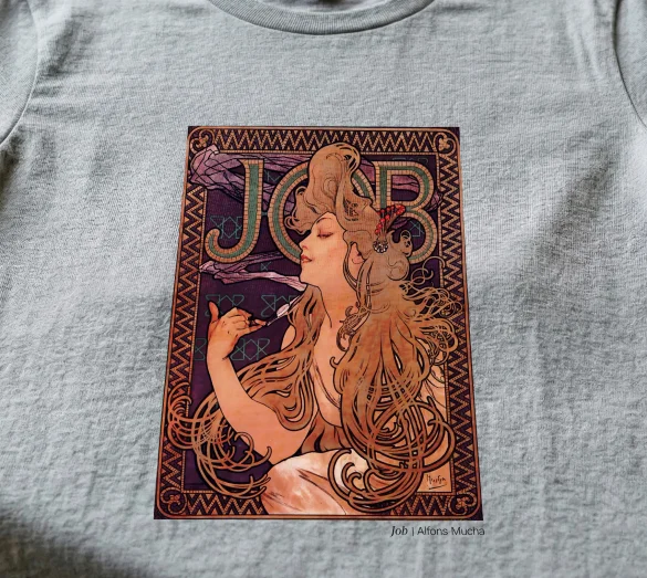 Koszulka z nadrukiem Job Alfons Mucha