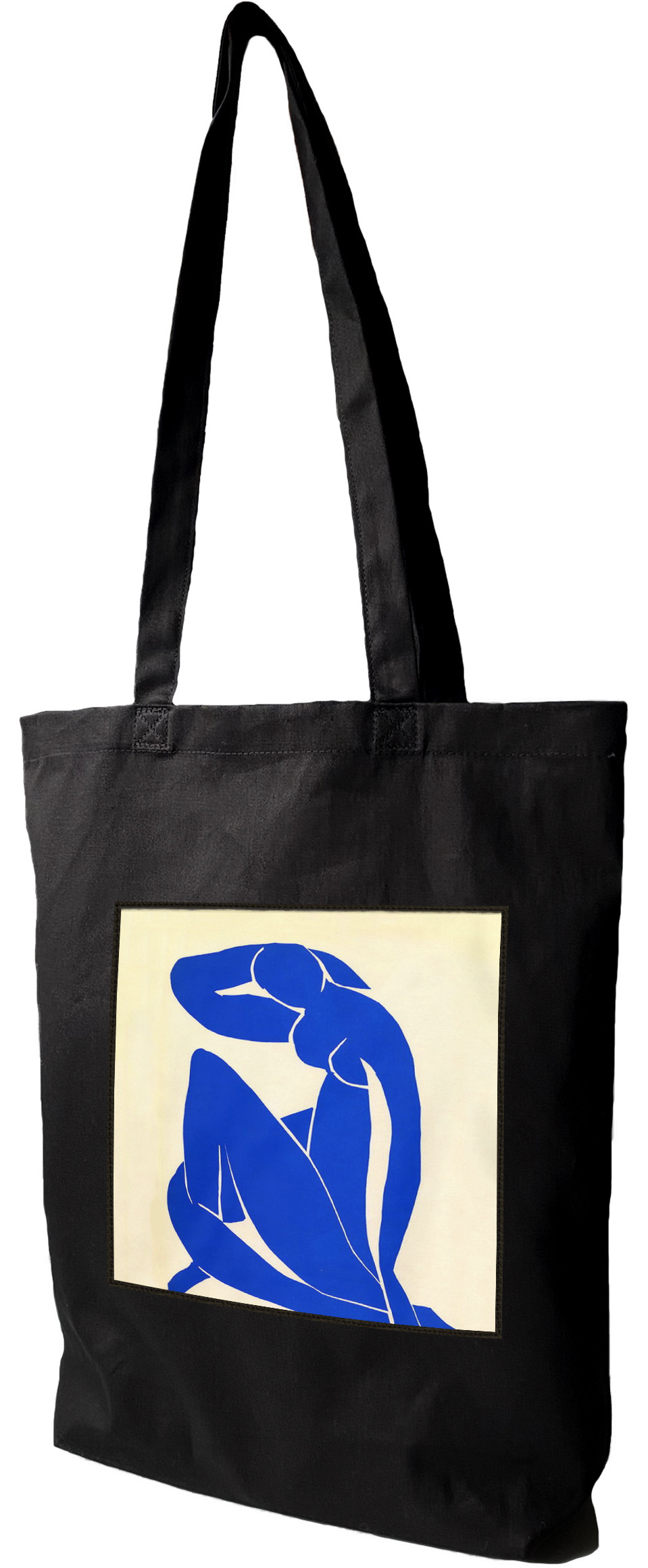 Torba z naszywką Niebieski akt Henri Matisse, Czarna