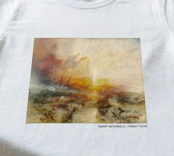 Koszulka z nadrukiem Statek niewolniczy William Turner