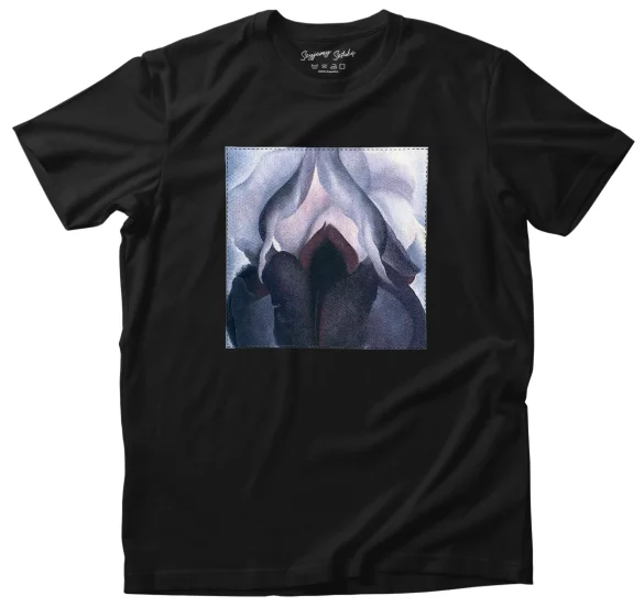 Koszulka z naszywką Czarna Iris III Georgia O’Keeffe