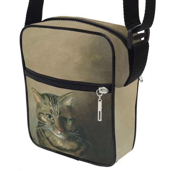 Torba Listonoszka Studium głowy kota tabby Louis Wain