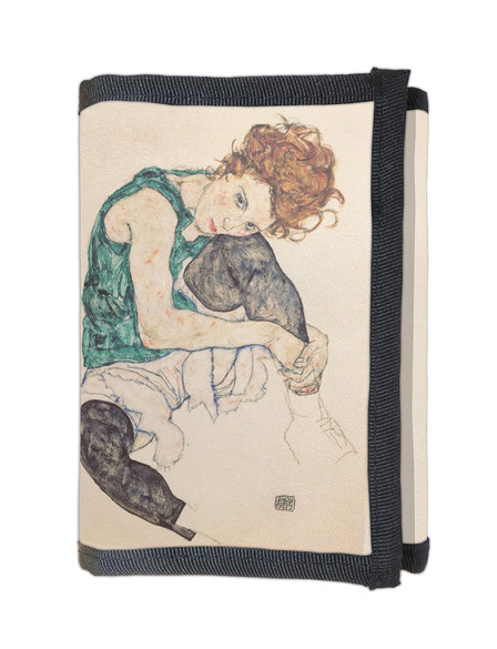 Portfel Siedząca kobieta z podniesionym kolanem Egon Schiele