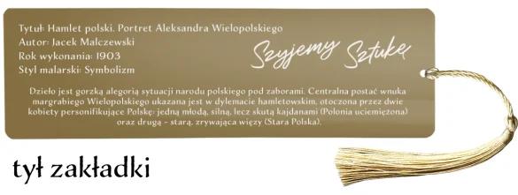 Zakładka do książki Hamlet polski - Portret Aleksandra Wielopolskiego Jacek Malczewski