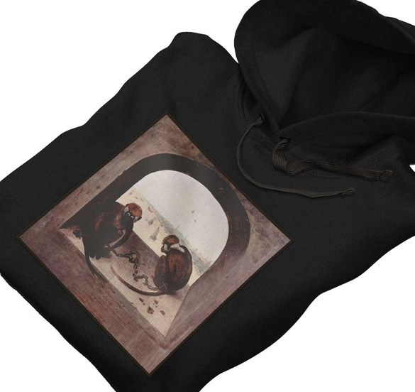 Bluza z naszywką Dwie małpy Pieter Bruegel starszy
