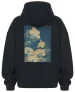 Bluza oversize Kanarek i piwonia Katsushika Hokusai