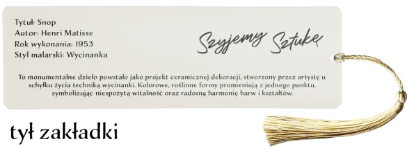 Zakładka do książki Snop Henri Matisse