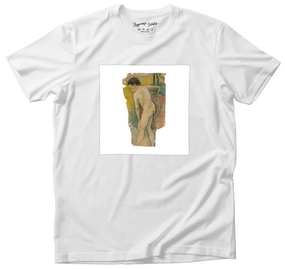 Koszulka z naszywką Breton Kąpiący się Paul Gauguin