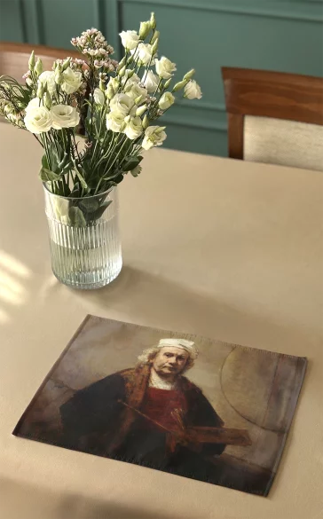 Podkładka na stół Autoportret z dwoma kołami Rembrandt