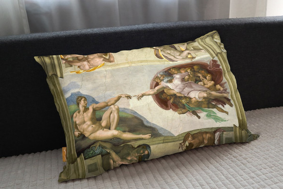 Poduszka Stworzenie Adama  Michał Anioł