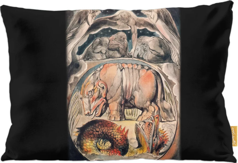 Poduszka Behemoth i lewiatan William Blake