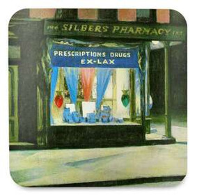 Podkładka pod kubek Apteka Edward Hopper