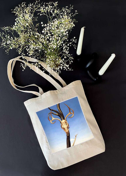 Torba z naszywką Czaszka jelenia Georgia O’Keeffe