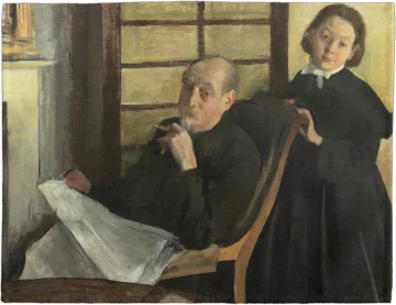 Podkładka na stół Henri Degas i jego siostrzenica Lucie Degas Edgar Degas