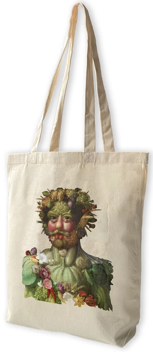 Torba bawełniana Portret Rudolfa II Giuseppe Arcimboldo, Biała