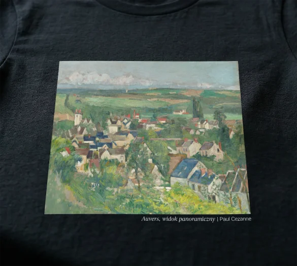 Bluzka damska Auvers, widok panoramiczny Paul Cezanne
