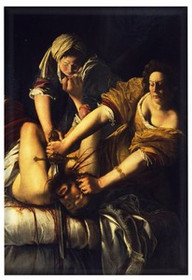 Magnes Judyta odcinająca głowę Holofernesowi Artemisia Gentileschi