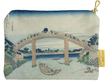 Kosmetyczka mini Pod mostem Mannen w Fukagawa Katsushika Hokusai