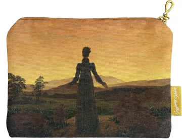 Kosmetyczka mini Kobieta na tle zachodzącego słońca Caspar David Friedrich