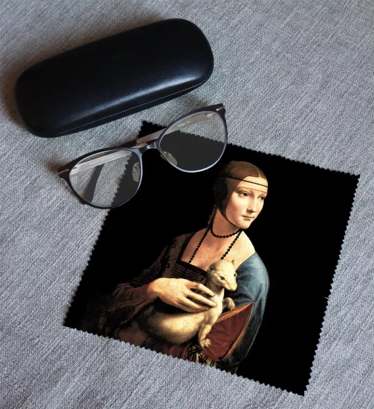 Ściereczka do okularów Dama z gronostajem Leonardo da Vinci