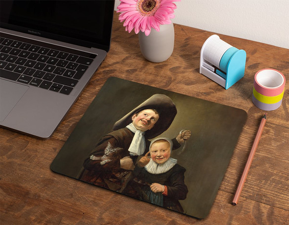 Podkładka Chłopiec i dziewczynka z kotem i węgorzem Judith Leyster 36x29cm