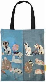 Torba na ramię Przysłowia Ilustrowane przez Koty Utagawa Kuniyoshi