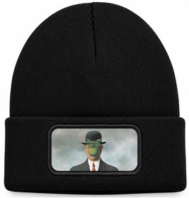 Czapka zimowa Syn człowieczy René Magritte – czarna