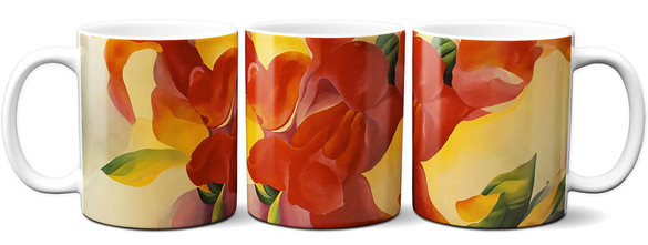 Kubek czerwona kanna Georgia O’Keeffe