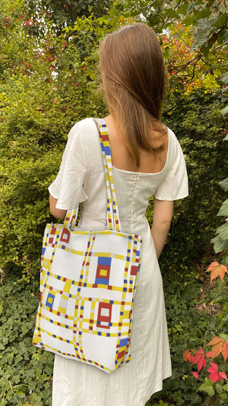 Torba na ramię shopper Broadway Boogie Woogie Piet Mondrian