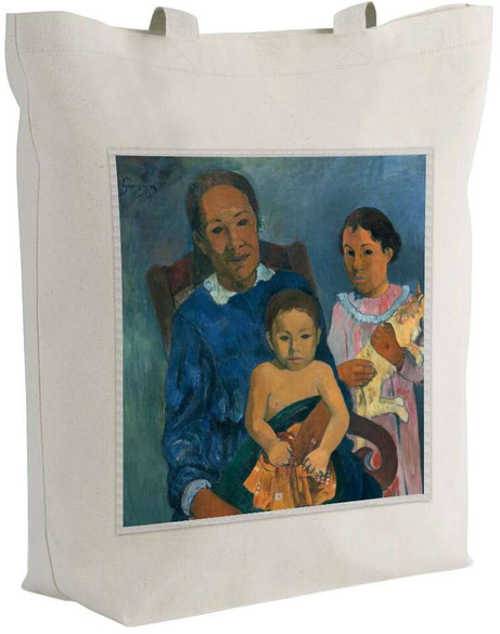 Torba z naszywką Polinezyjska kobieta z dziećmi Paul Gauguin