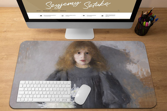 Podkładka Dziewczyna z chryzantemami Olga Boznańska 60x40cm