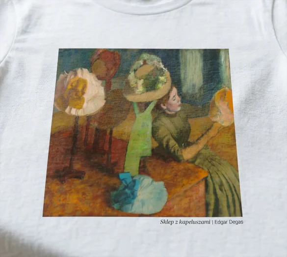 Koszulka z nadrukiem Sklep z kapeluszami Edgar Degas