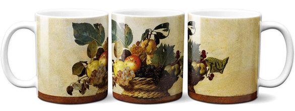 Kubek Kosz z owocami Caravaggio