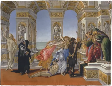 Podkładka na stół Oszczerstwo według Apellesa Sandro Botticelli