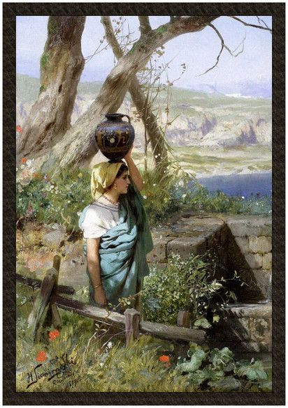 Naszywka Nad źródłem Henryk Siemiradzki